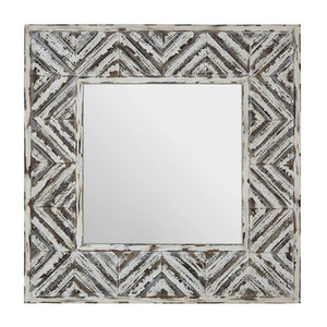 Rustic Chevron Wall Mirror | Lombok