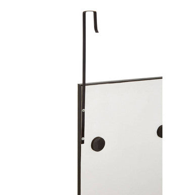 Mize Over Door Grey Plastic Frame Mirror