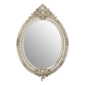 Champagne Oval Framed Wall Mirror | Juliet