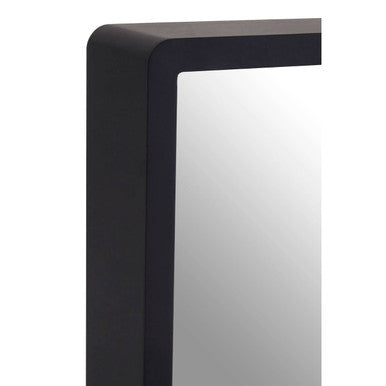 Small Black Wall Mirror with Gold Edge | Bisha
