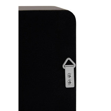 Trosa Large Black Wall Mirror With Gold Edge