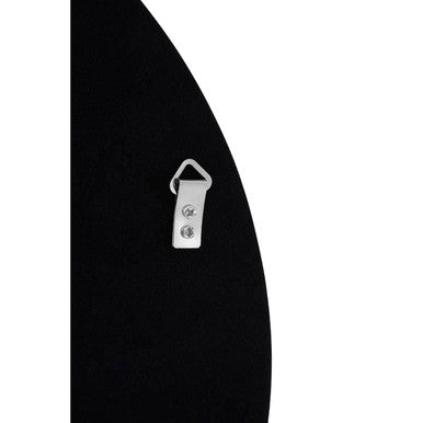 Athena Round Medium Black Wall Mirror