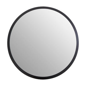 Athena Round Large Black Wall Mirror