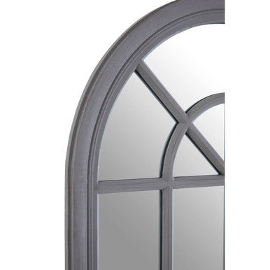 Hawthorne Grey Distressed Window Wall Mirror