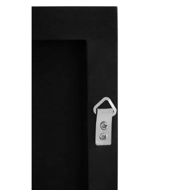 Loretta Matte Black Small Square Wall Mirror