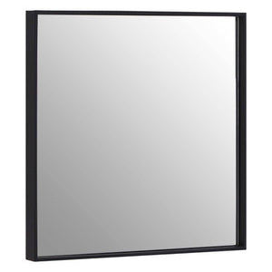 Loretta Matte Black Large Square Wall Mirror