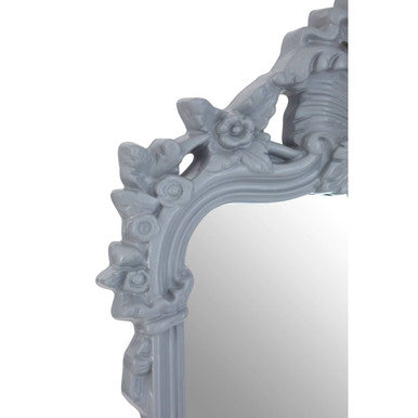 Gabrieli Grey Wall Mirror With Decorative Crest