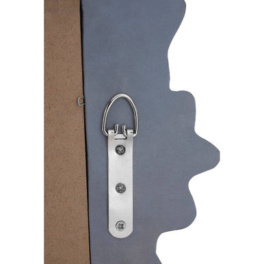 Gabrieli Grey Wall Mirror With Decorative Crest