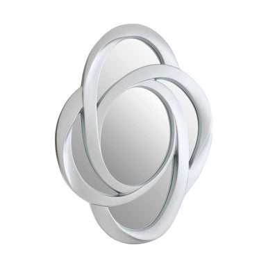 Opus Silver Finish Elliptical Design Wall Mirror