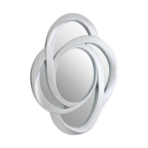 Opus Silver Finish Elliptical Design Wall Mirror