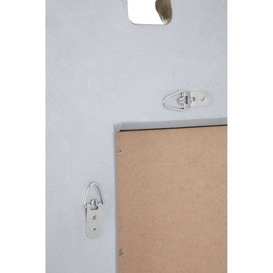 Sinarge Champagne Finish Clamshell Design Wall Mirror