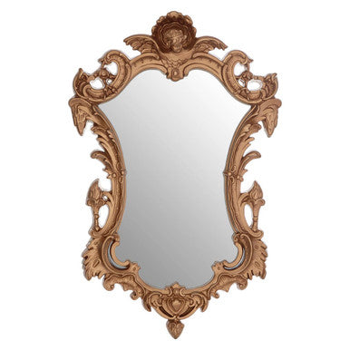 Hasse Neo-Classical Gold Finish Wall Mirror