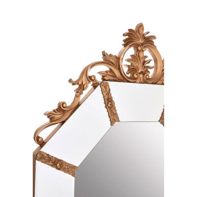Milana Wall Mirror With Gold Resin Frame