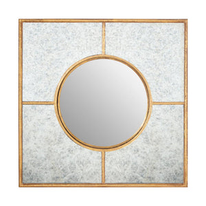 Gold Finish Art Deco Wall Mirror | Zariah