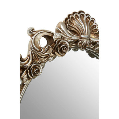 Adelere Champagne Finish Rose And Clam Wall Mirror