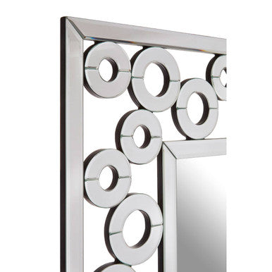 Puzzle Wall Mirror With Scrolled Frame