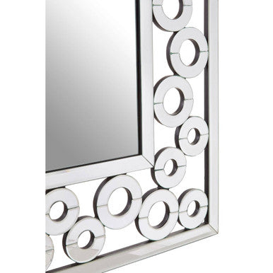 Puzzle Wall Mirror With Scrolled Frame
