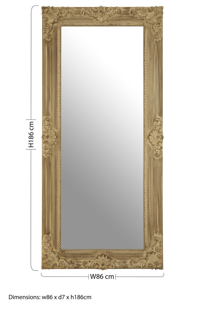 Chloe Wooden Frame Wall Mirror