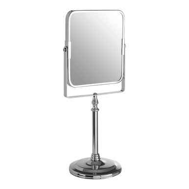 Cassini Chrome Iron Square Table Mirror
