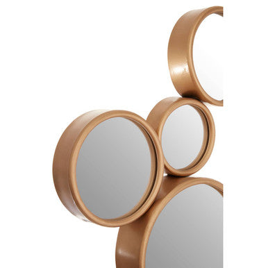 Persephone Gold Multi Circles Wall Mirror