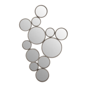 Silver Multi Circles Wall Mirror | Persephone
