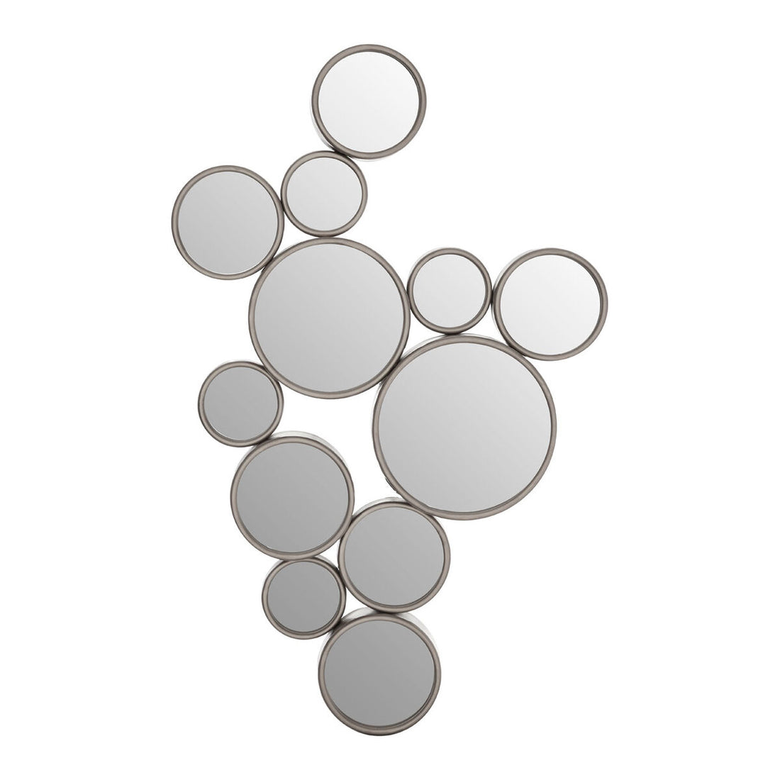 Silver Multi Circles Wall Mirror | Persephone