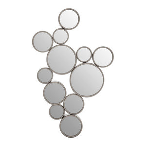 Silver Multi Circles Wall Mirror | Persephone