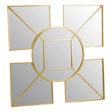 Yaxi Gold Foil Wall Mirror