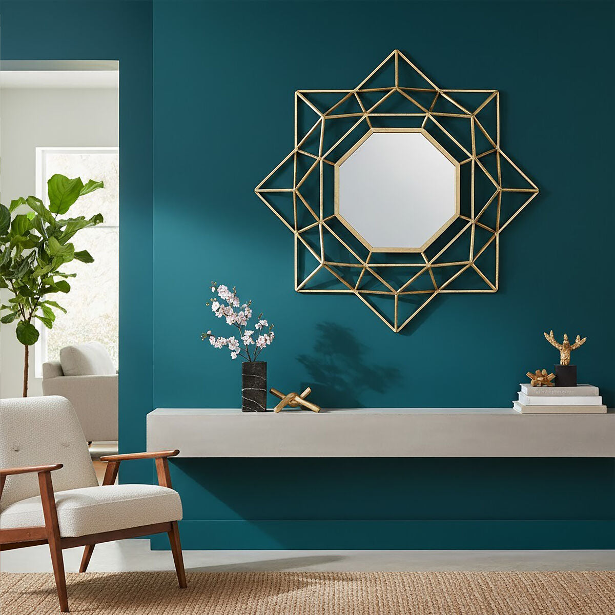 Farran Champagne Gold Wall Mirror