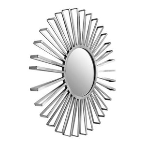 Farran Silver Finish Sun Wall Mirror