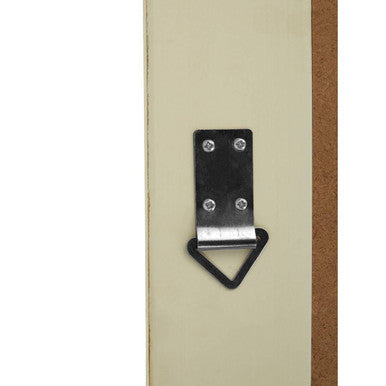 Andrey White And Brushed Gold Finish Wall Mirror