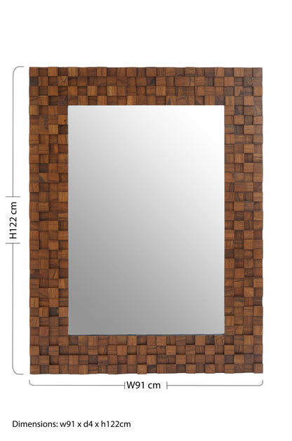 Ruben Dimensional Squares Wall Mirror