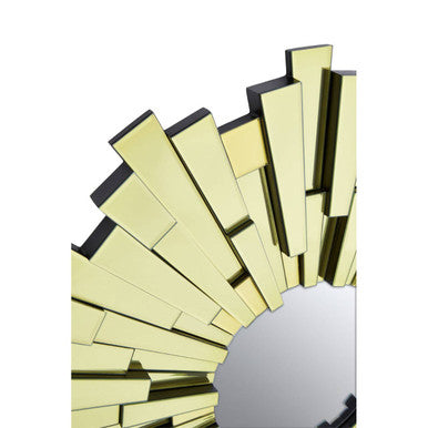 Glitzy Large Circular Wall Mirror