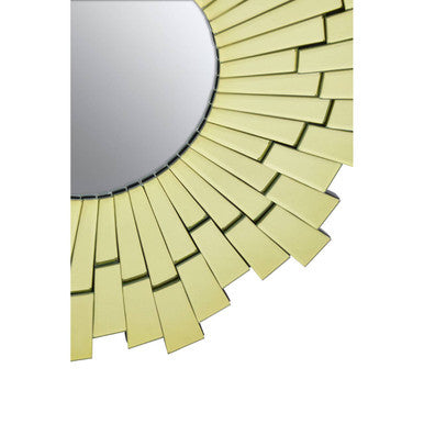 Glitzy Small Circular Wall Mirror