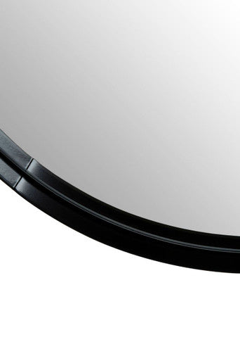 Cindy Medium Matte Black Finish Wall Mirror