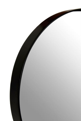 Cindy Small Matte Black Finish Wall Mirror