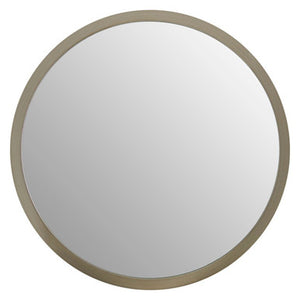 Athena Small Round Wall Mirror With Silver Frame
