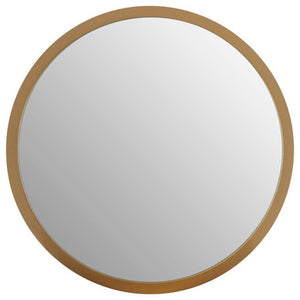 Small Round Wall Mirror with Gold Frame | Athena