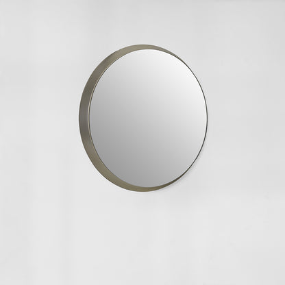 Athena Medium Round Silver Wall Mirror