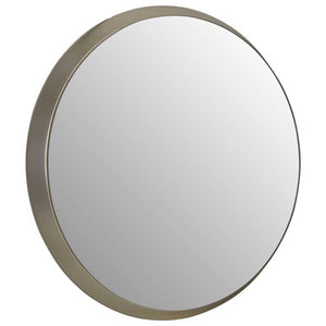 Athena Medium Round Silver Wall Mirror