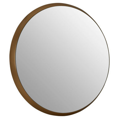 Athena Large Round Wall Mirror With Gold Frame