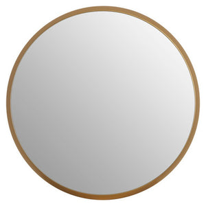 Athena Large Round Wall Mirror With Gold Frame