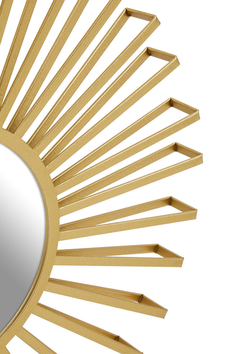 Farran Champagne Gold Sun Wall Mirror