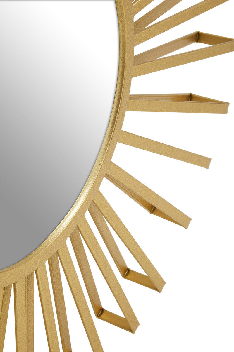 Farran Champagne Gold Sun Wall Mirror - Image 7