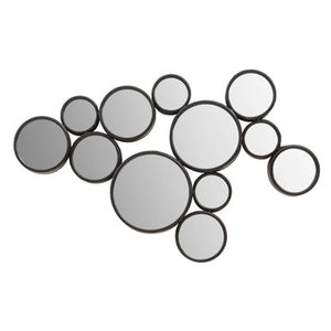 Persephone Black Multi Circles Wall Mirror