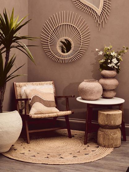 Mataram Natural Rattan Wall Mirror