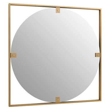 Matera Gold Square Wall Mirror