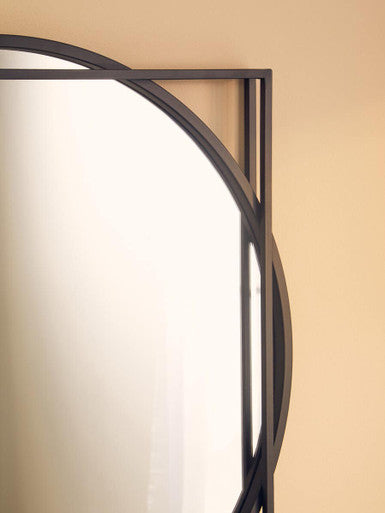 Matera Square Black Wall Mirror