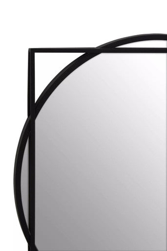 Matera Square Black Wall Mirror