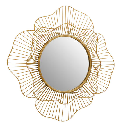 Matera Gold Flower Wall Mirror